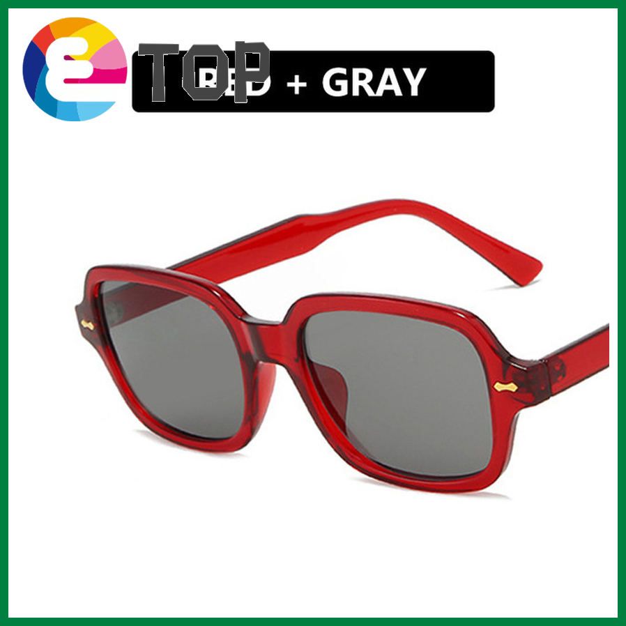 Rice nail sunglasses square European and American trend personality sunglasses wild retro trendy sunglasses