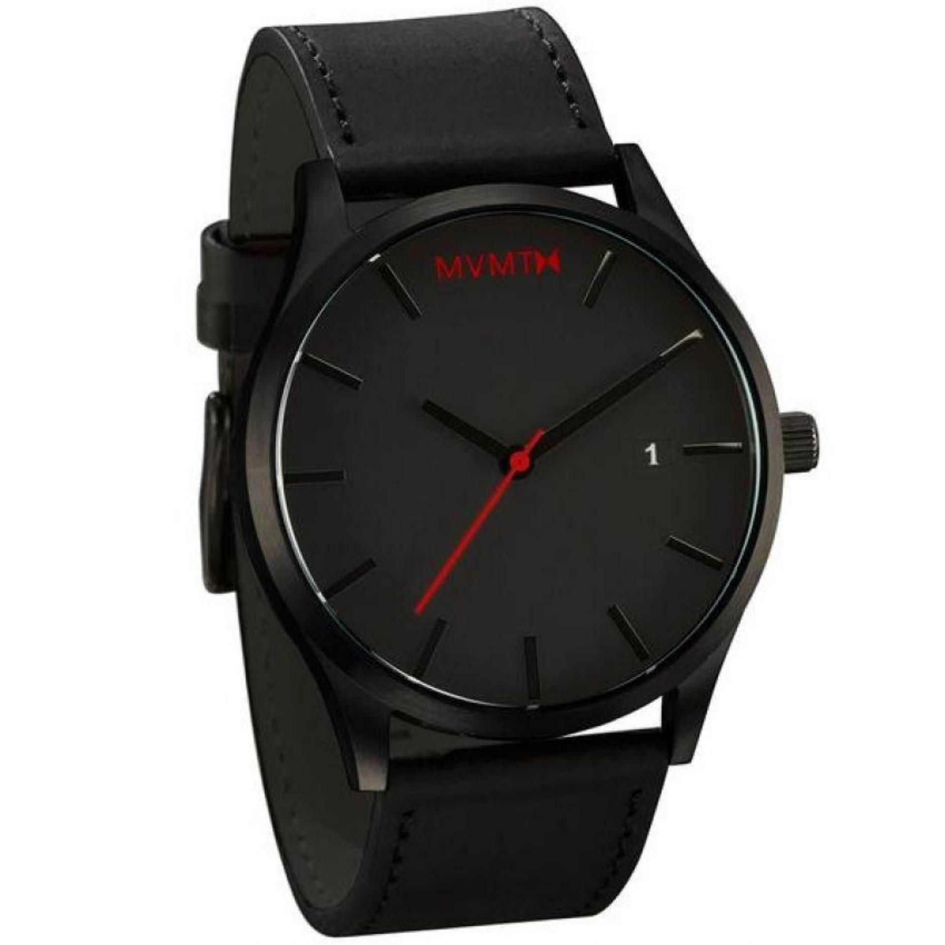 Leather Wrist Watch For men-Black