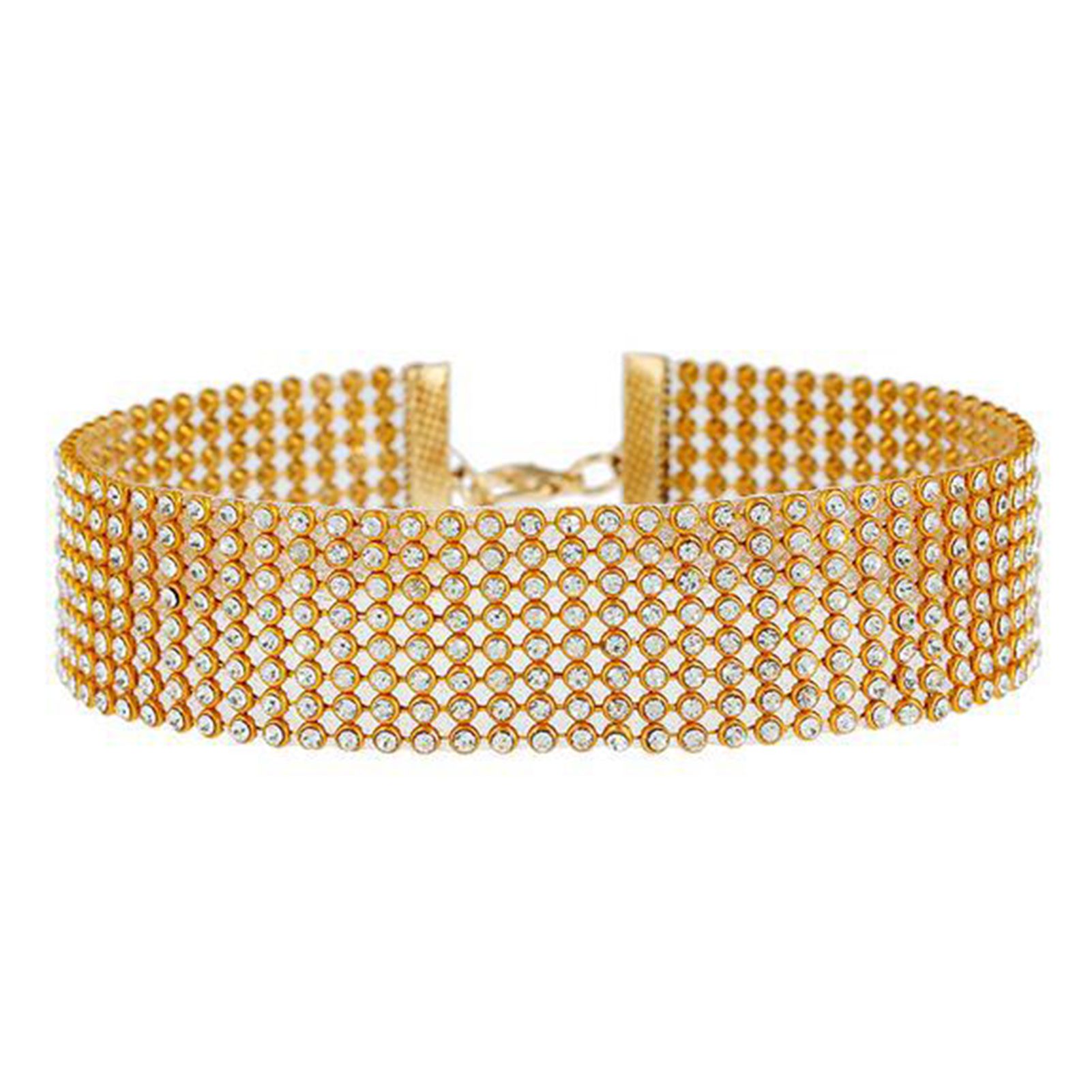 Collar Neckle Adjusle Rhinestone Women Collar Neckle