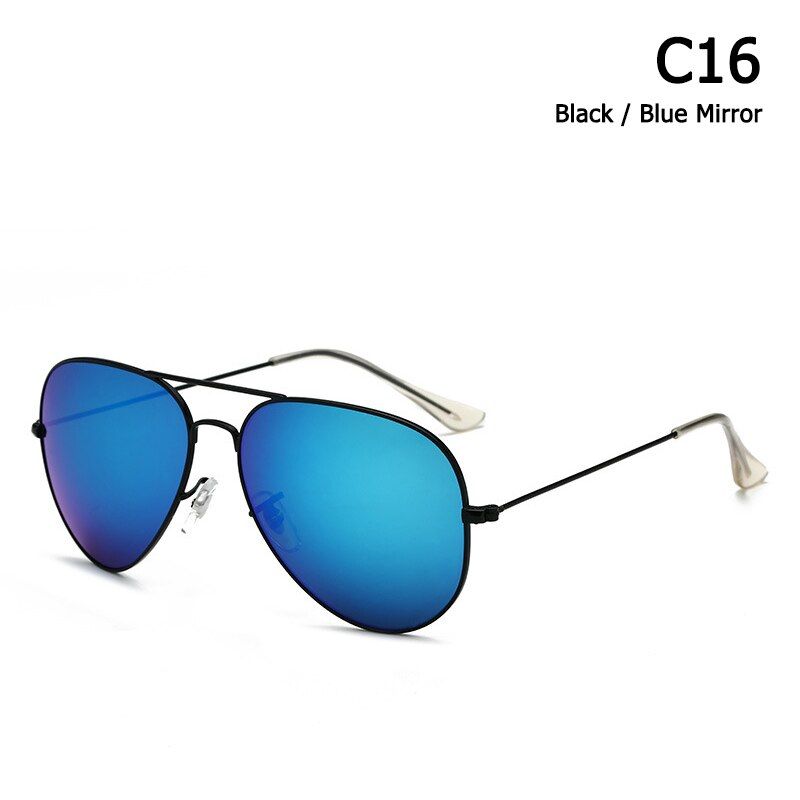 C16 Black BlueJackJad Fashion 3025 Aviation Quality Optical Glass Lens Sunglasses Vintage Classic 3026 Brand Design Sun Glasses Oculos De Sol