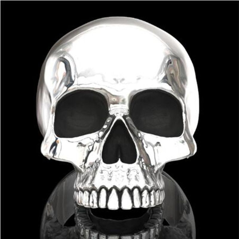 7 Style  Modern Punk Men Skull Rings Personality Design High Polished Skull Rings Men Gothic Motorcycle Rock Jewelry Wholesal