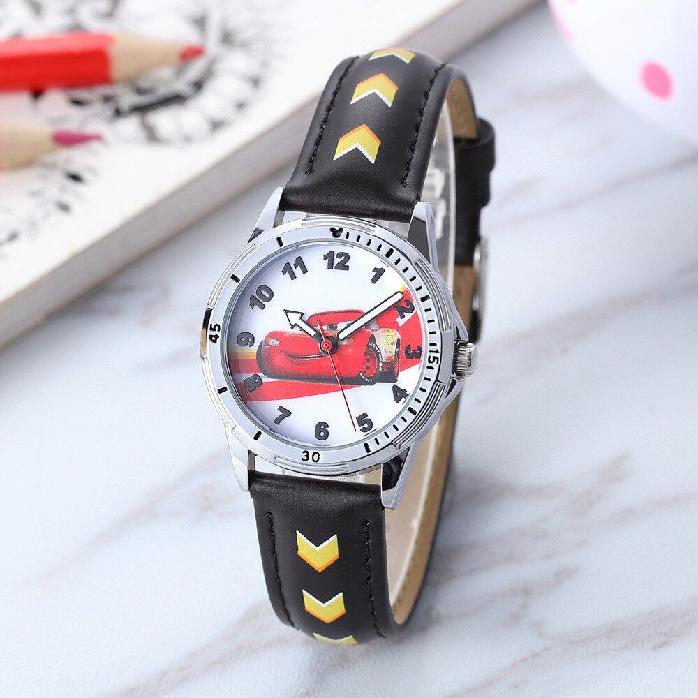 Disney cartoon watch car racing general mobilization children watch McQueen quartz watch kids watches Water Resistant 3Bar