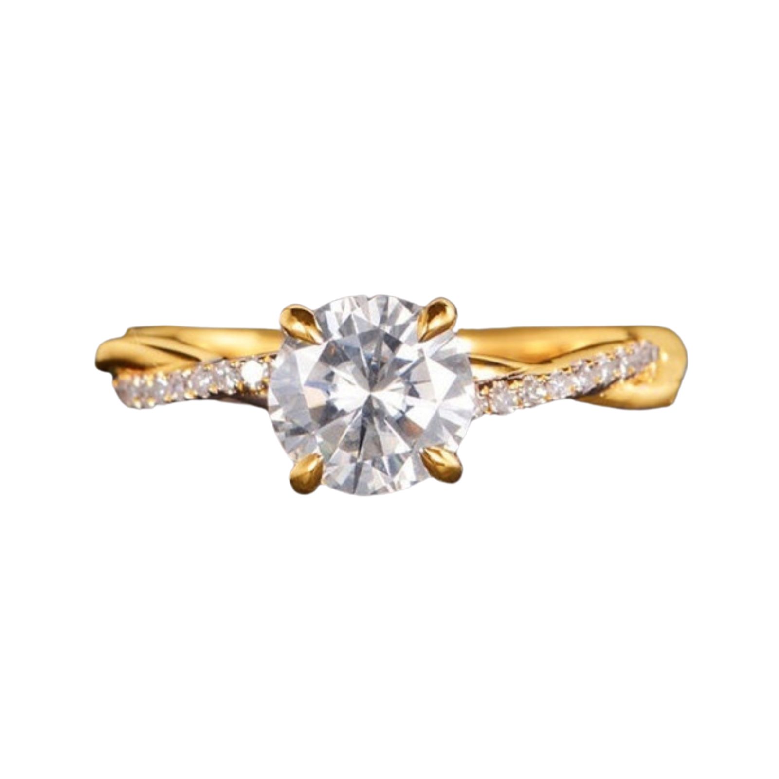 Elegant Women Full Rhinestone Inlaid Cubic Zirconia Finger Ring Wedding Jewelry