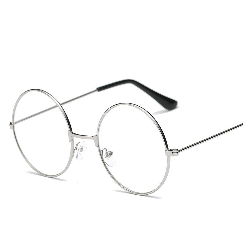 16Silver-TransparentWOMEN Round novelty sunglasses WOMEN 2018 hip hop style color lenses retro glasses summer travel trend accessories glass