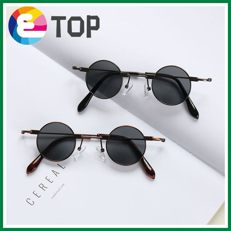 European and American round prince mirror sunglasses small frame jump di sunglasses sunglasses