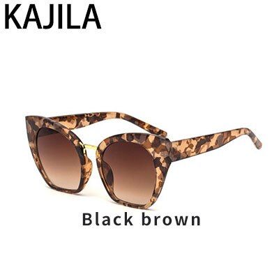 Black BrownCat Eye Sunglasses Women Leopard 2020 Trending Luxury Brand Designer Eyewear Shades Sun Glasses For Women lentes de sol mujer