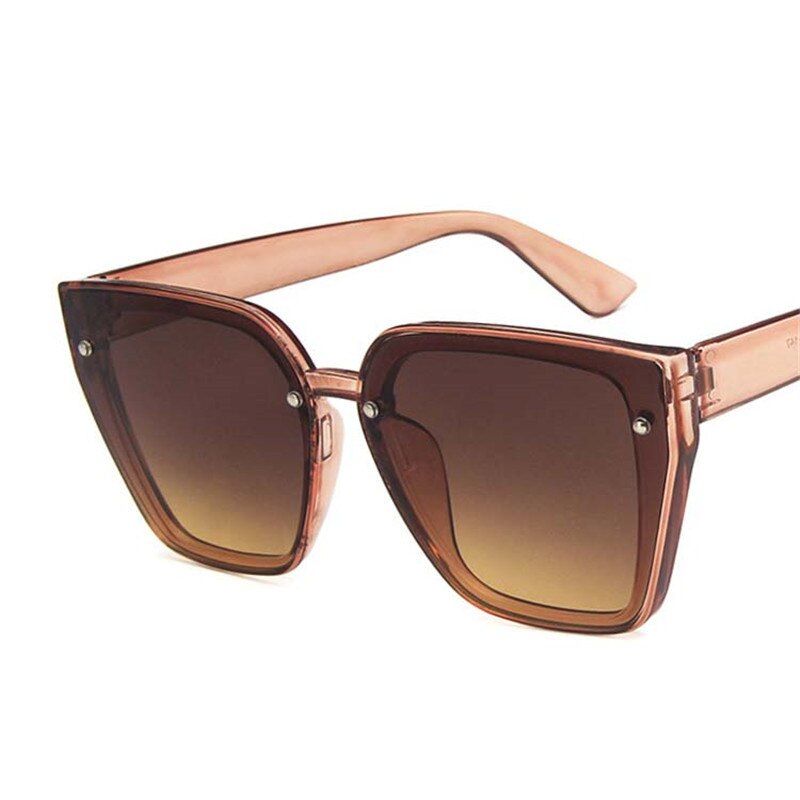 TeaLeonlion 2019 Square Big Frame Sunglasses Women Candy Colors Gradient Glasses For Women Classic Wild Mirror Small Fac Unisex