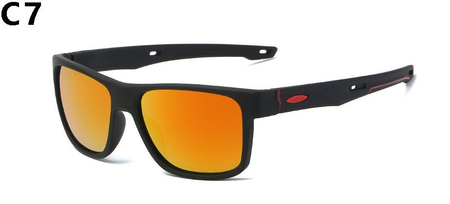 C7Brand Design Square Sunglasses Male Goggles For Men Driving Glasses Classic Design Mirror Outdoor Sport Sunglasses