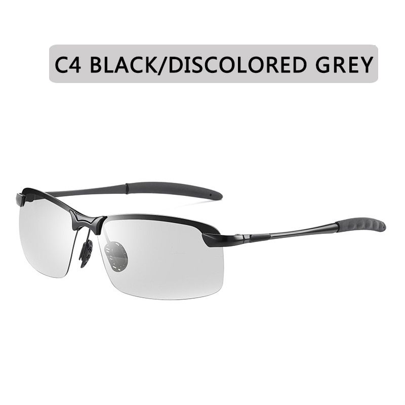 Change Color Photochromic Sunglasses Men Polarized Chameleon Glasses Male Sun Glasses Day Night Vision Driving Eyewear Gafas-C4