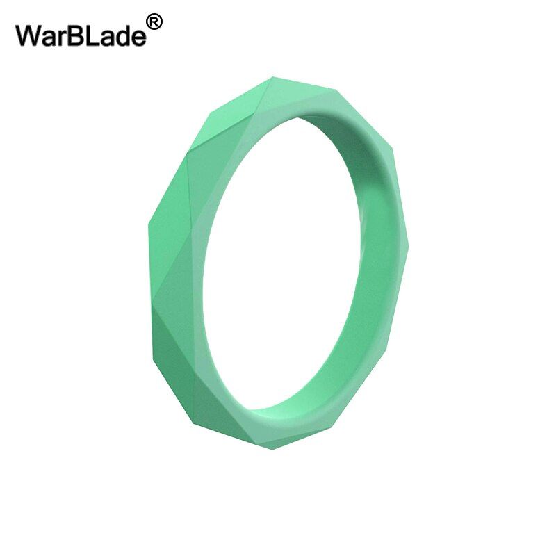 Fashion 3mm Diamand Food Grade FDA Silicone Rings For Women Wedding Rubber Bands Hypoallergenic Flexible Silicone Finger Rings