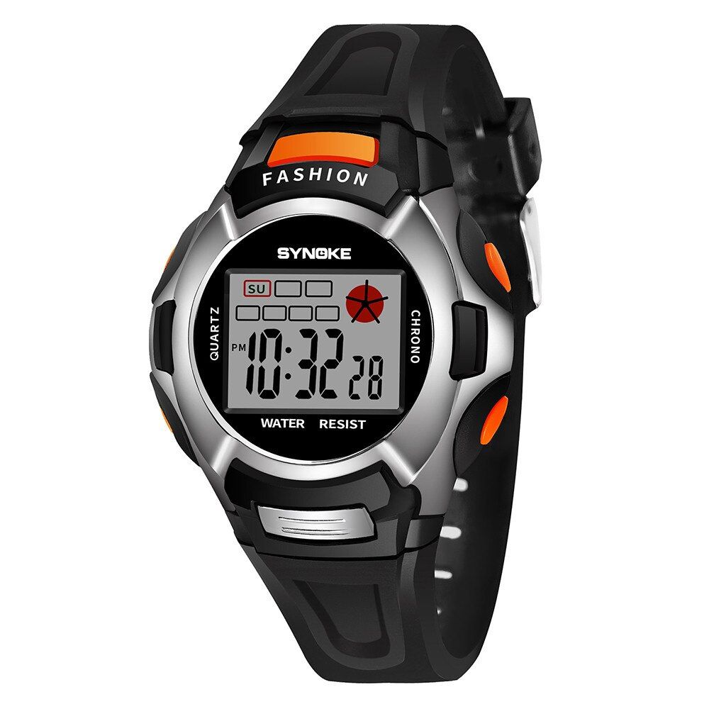 SYNOKE Fashion Children Watch Girls Boys LED Digital Sports Watches Kids Alarm Date Watch Gift for kid Reloj