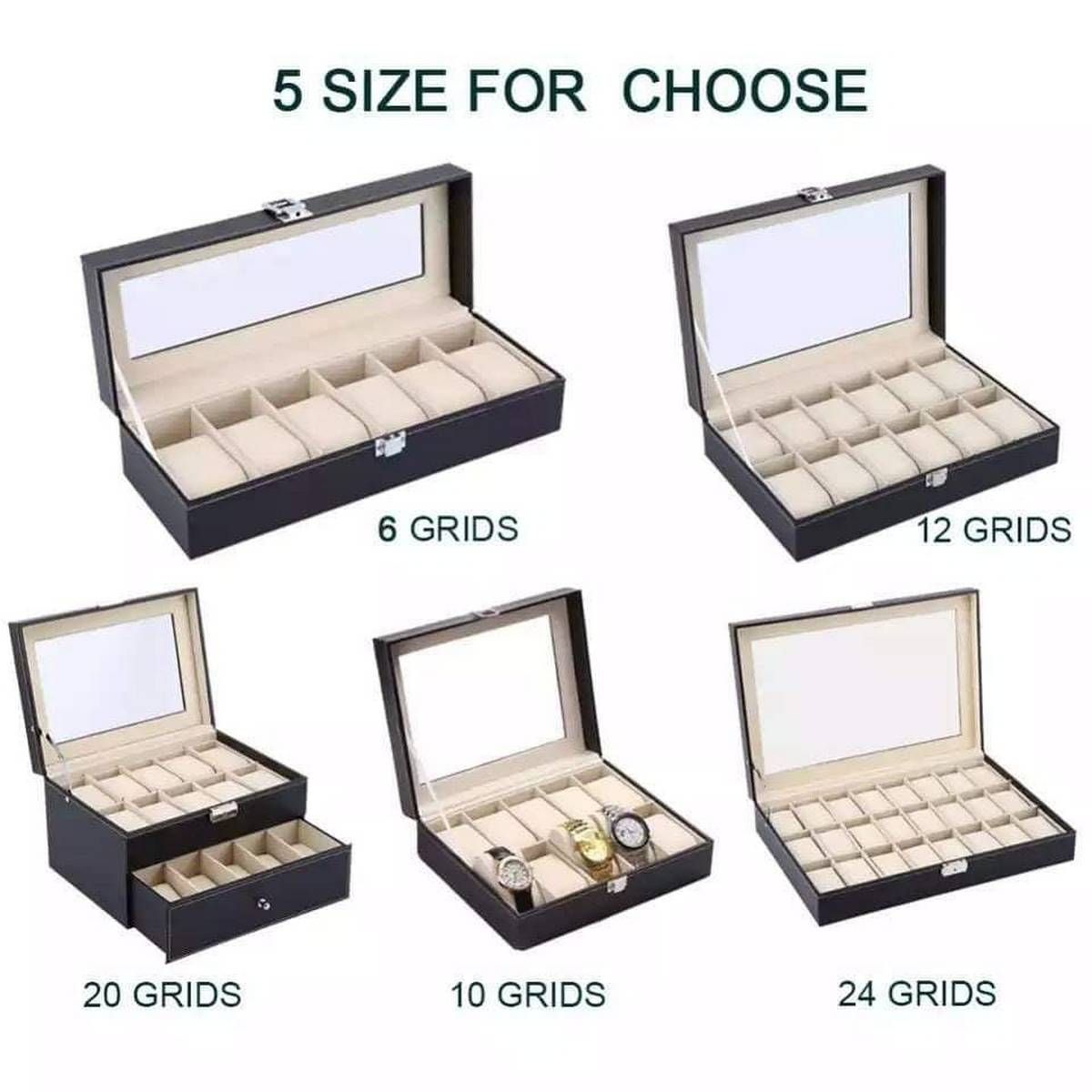 12 Slot Watch Box - Jewellery Box
