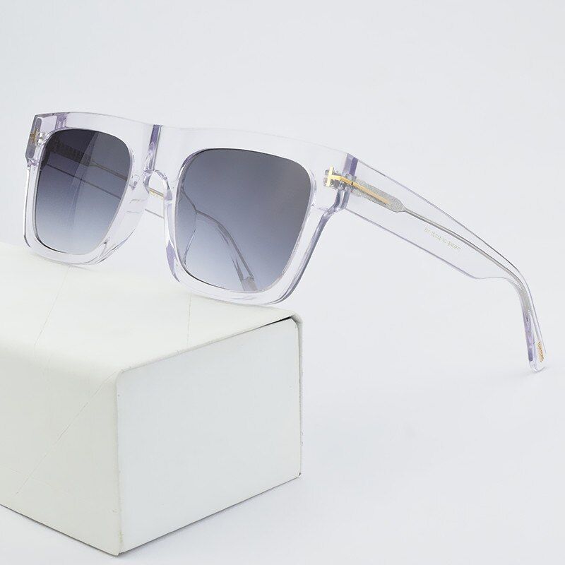 Luxury brand Transparent sunglasses women 2021 new vintage sunglasses men UV400 retro Progressive sun glasses for women TF5634-B