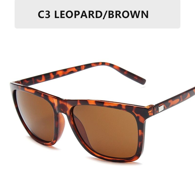 Fashion Square Sunglasses men  Designer fishing Driving   Male Sun Glasses UV400 Protection Shades oculos de sol-C3-Square