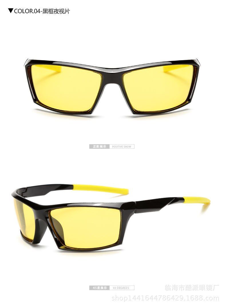 Night visionreggaeon Sunglasses Polarized men 2021 uv400 Women Glasses sports Goggles anti-glare driver Night vision Brand Designer green