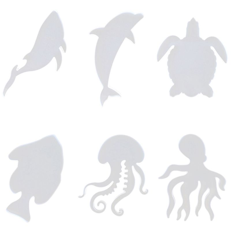 DIY Sea Turtle Crystal Epoxy Mold Marine Life Coaster Mold Silicone Resin Combination Set Dolphin