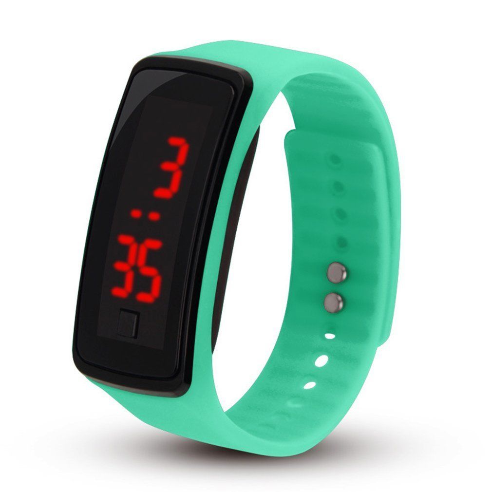 Silicone Kids Sports Watches LED Digital Screen Waterproof Watchband Dress Outdoor Wristwatch Relogio For Student Women Men