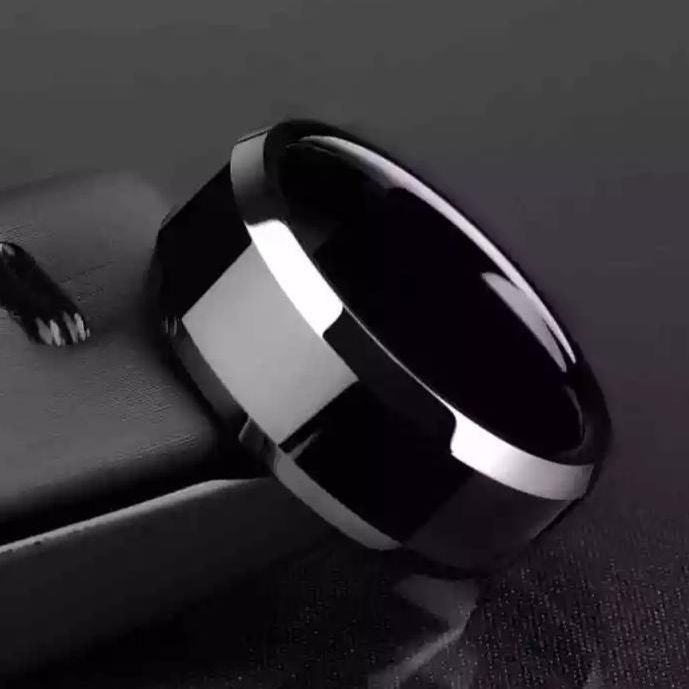 Tiatanium_Ring for Men - Black