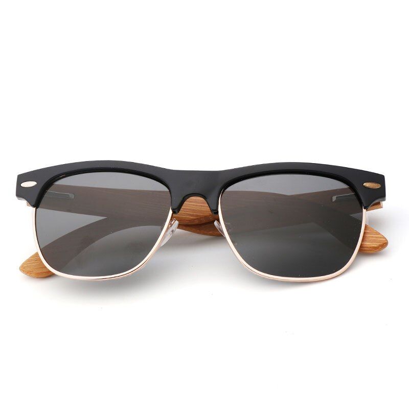 Gray WoodPeelCaseEBamboo-wood glasses environmental protection bamboo-wood glasses for men and womendrivinggoggles polarized TAC lens UV400 glasse