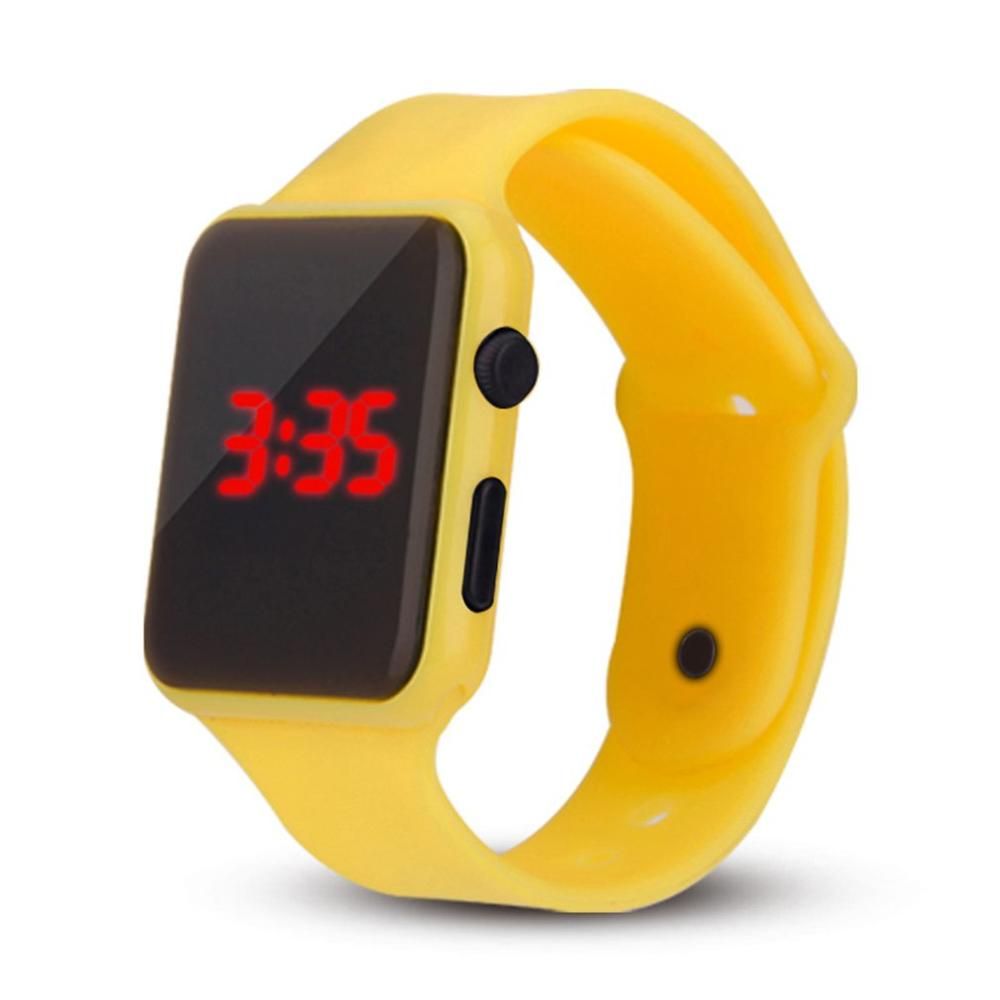 Digital Self Calibrating LED Waterproof 100m Silicone Strap Multifunctional Swim Outdoor Wristwatch
