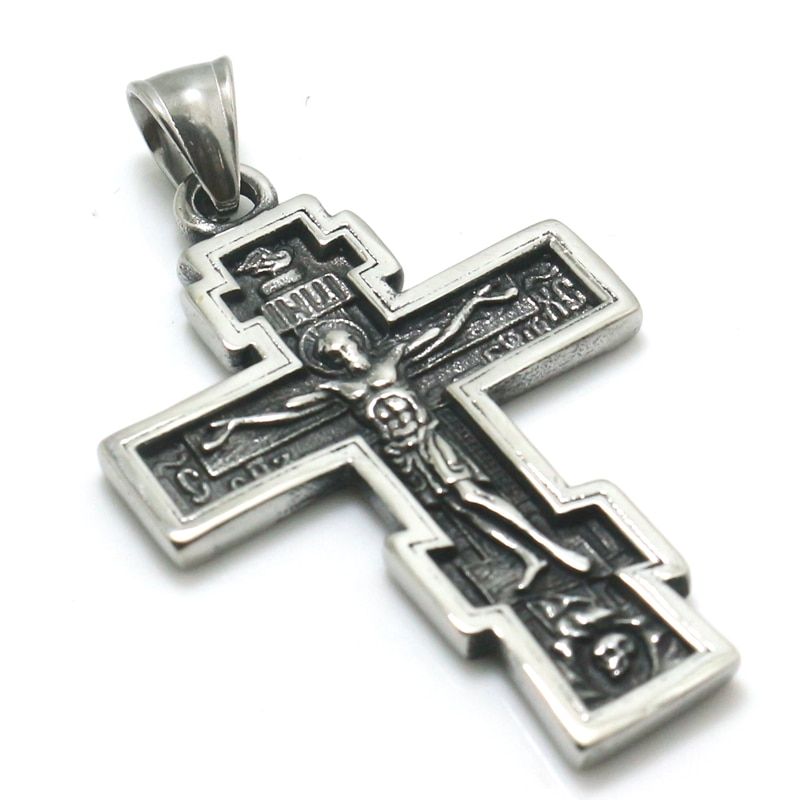 Unisex 316L Stainless Steel Jesus Christ Cross Bible Newest Pendant(null)