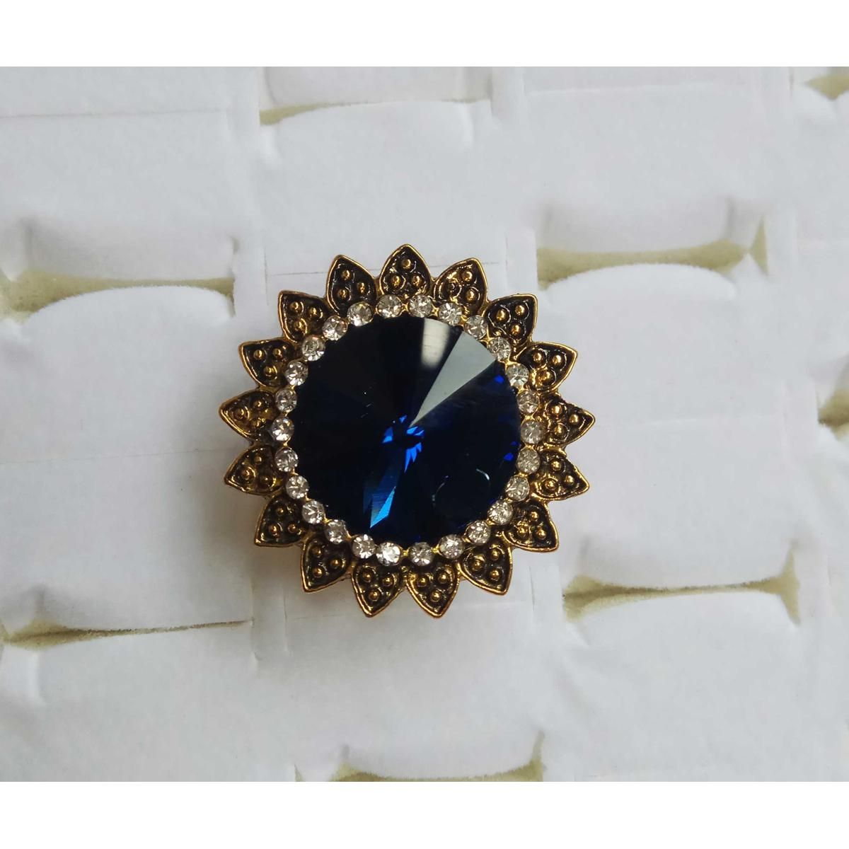 Adjustable colorful finger ring [antique metal] for woman