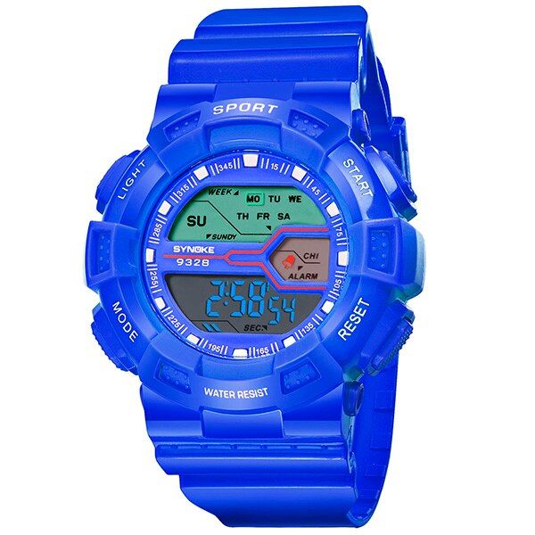 SUMTOCK Sport Kids Digital Watch Children Boys Girls Watches Waterproof Led Luminous Alarm Clock Week Display Student Clock