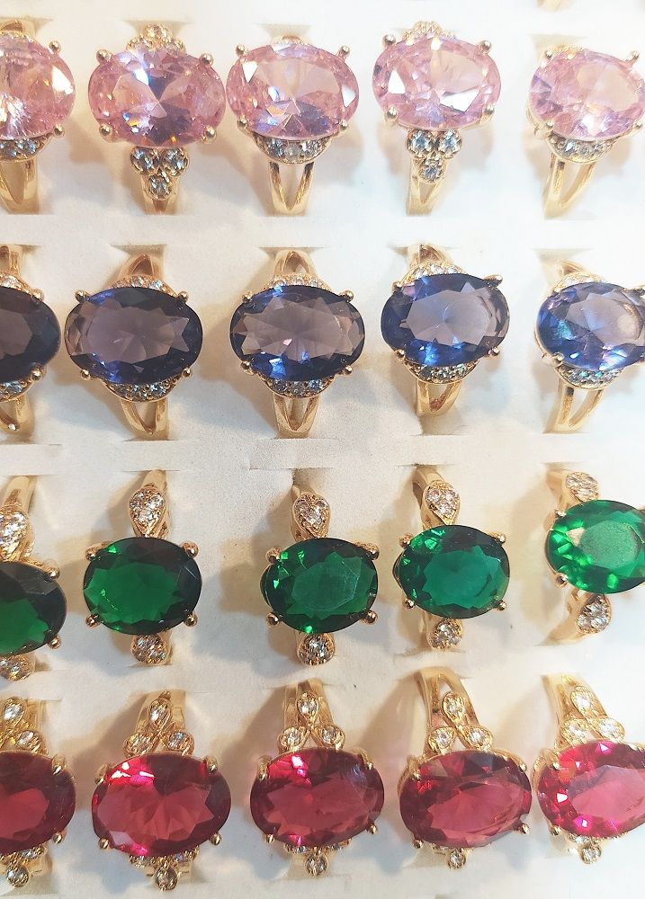 Colour stone finger ring for women =(1pcs)