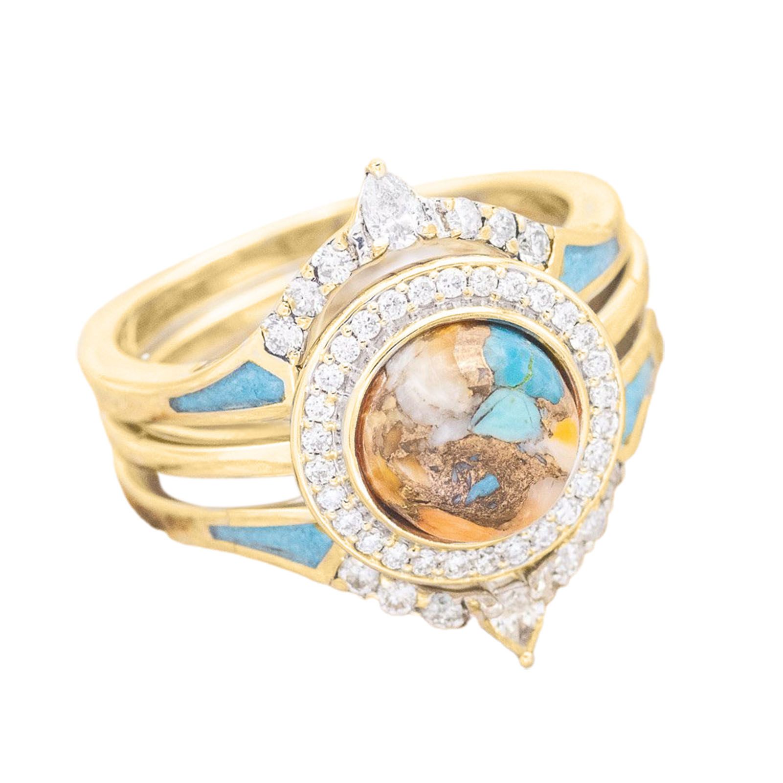 Women Circlet Set Friendly to Skin Bohemia Style Finger Ring Set