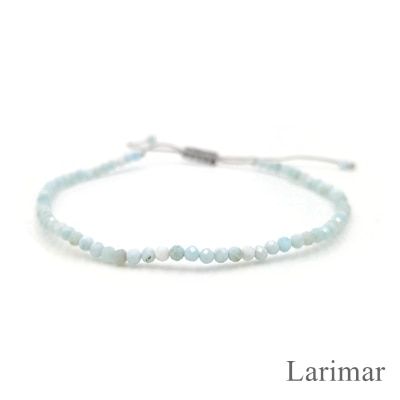 LiiJi Tiny Delicate Amethysts/Larimar/Labradorite/Pearl/Moonstone Adjustable Friend Bracelet For Children Women Men Nice Gift