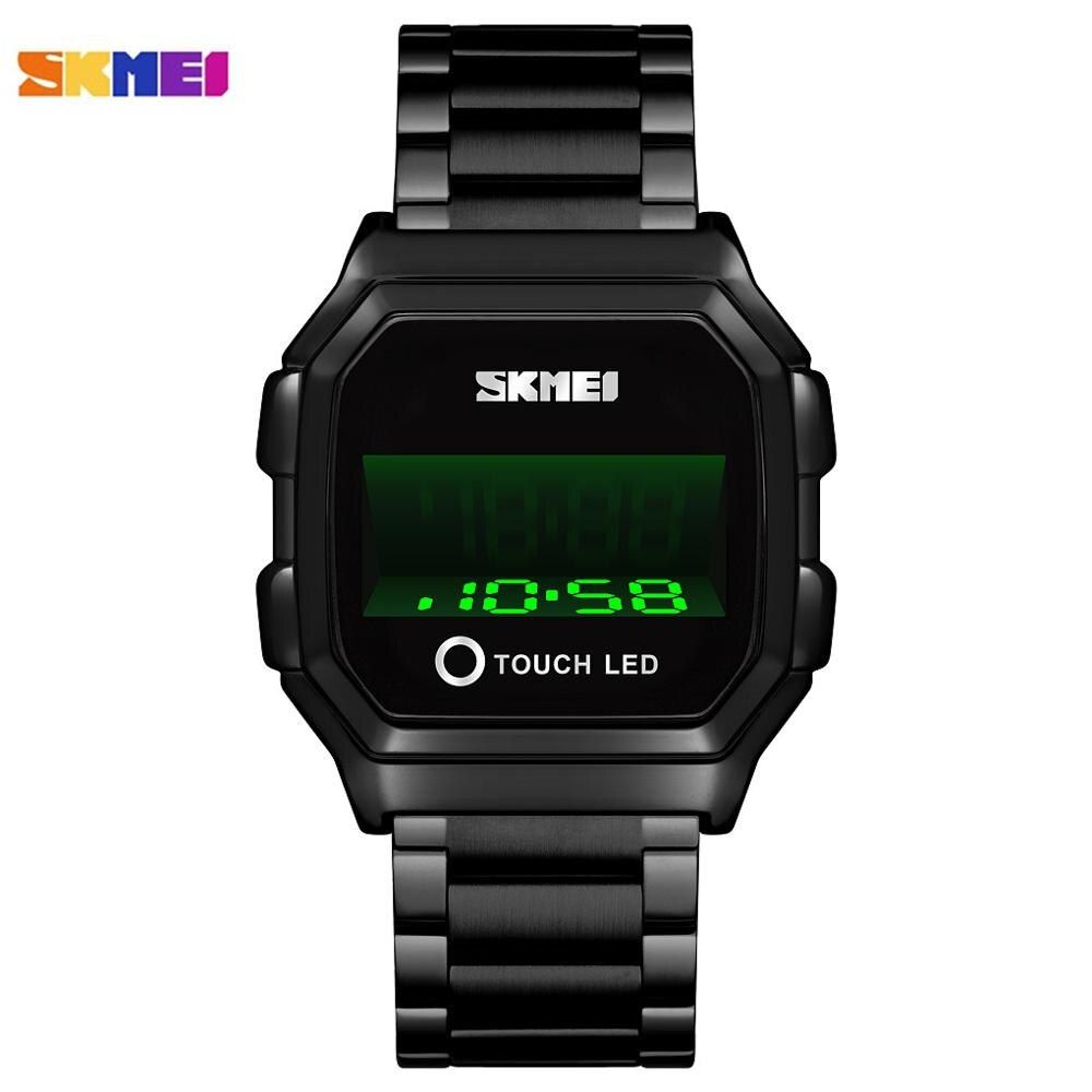SKMEI Top Brand Creative Touch Screen LED Display Men's watches Waterproof Male electronic Wrist Watch Relojes Para hombre 1650