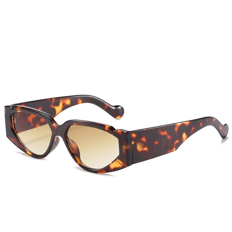 Leopard BrownFashion Small Frame Sunglasses Women Men 2020 Luxury Brand Designer Vintage Colorful Trendy Oval Sun Glasses UV400 Shades