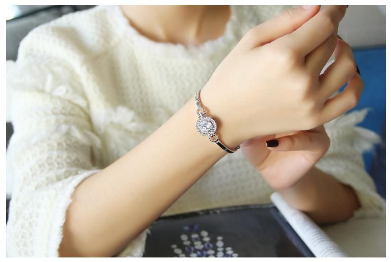 Jewelry Round Cubic Zirconia Bracelets