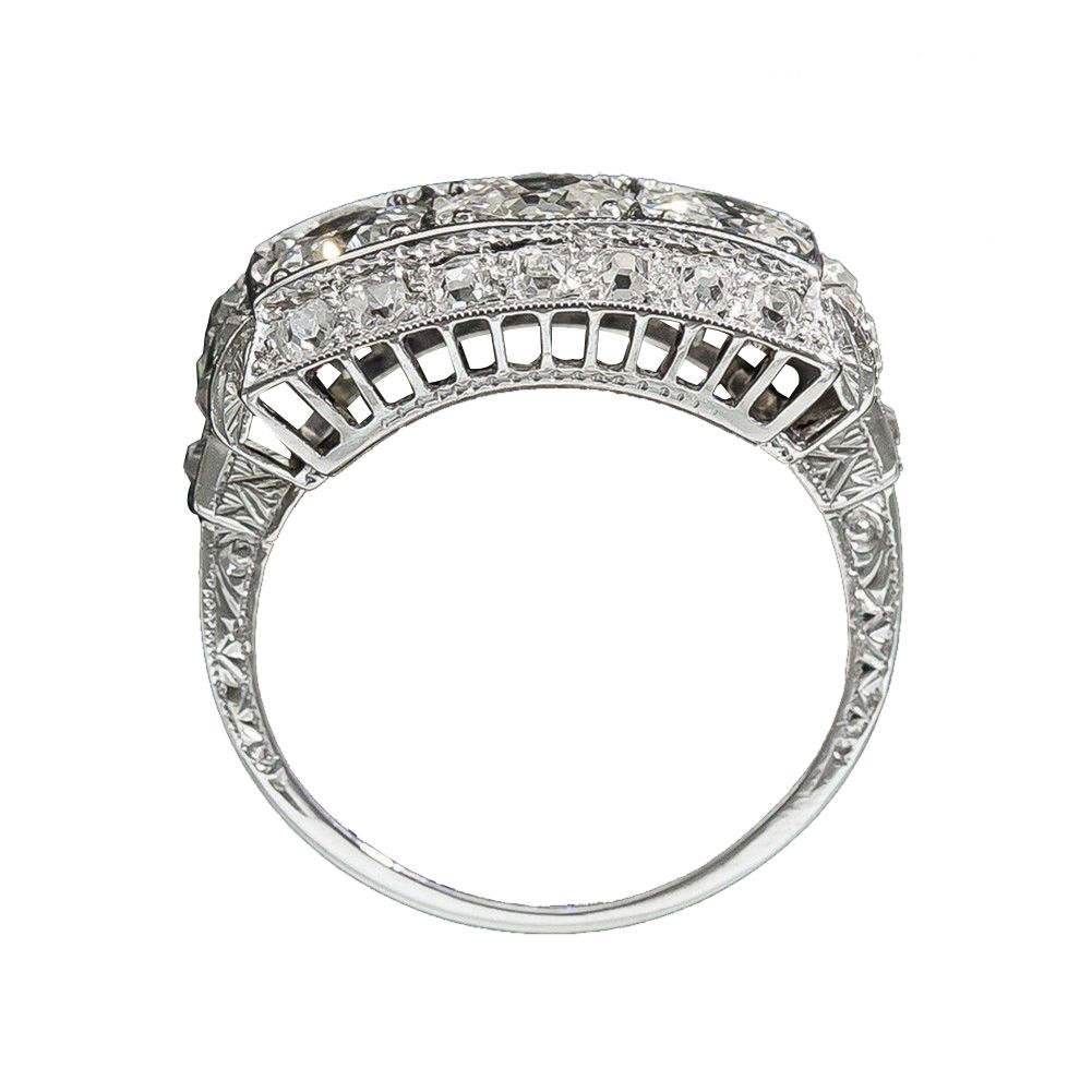 Elegant Faux Topaz Inlaid Women Ring Wedding Engagement Jewelry Finger Decor