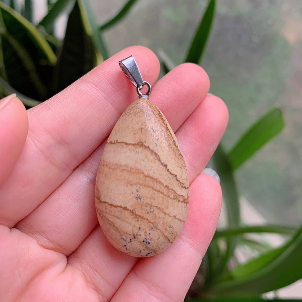 Big Size Green Stone Natural Rubies Zoisite Quartz Stone Pendant Jewelry Accessories Beads DIY Handmade for Necklace Key Chain