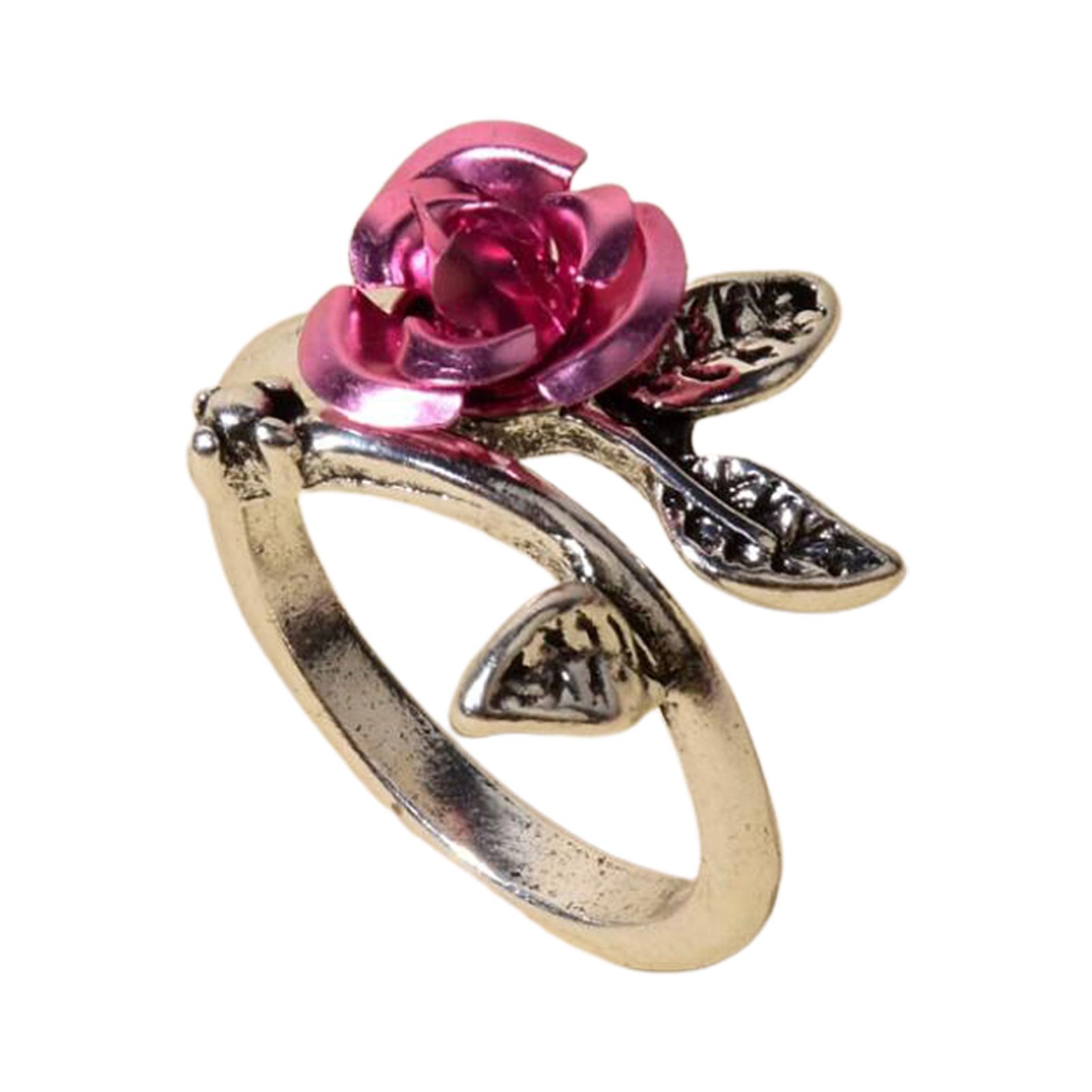 Finger Band Polishing Flower Decor g Engagement Jewelry