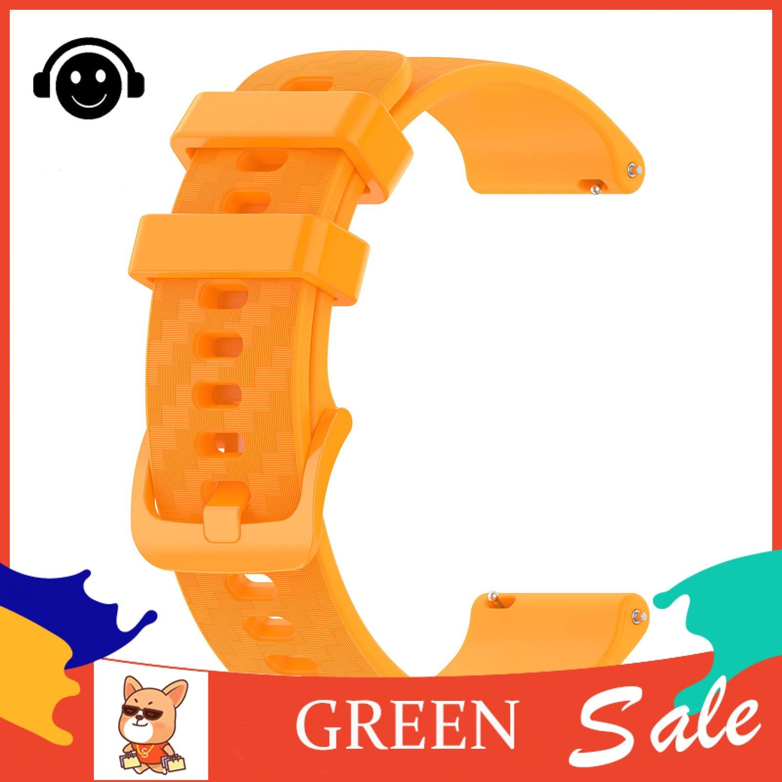 Green forest Watch Belt Wear-resistant 20/22mm Silicone Watch Strap Wristband Replacement