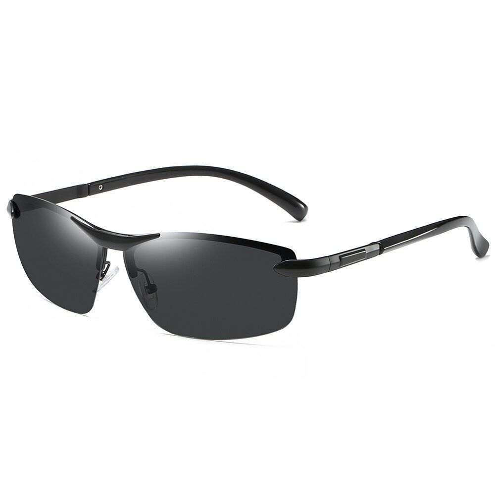 C22021 Brand Semi-rimless Fashion Square Alloy Frame Men Sunglasses Polaroid Material Lenses 2034 UV400 Protection Eyewear