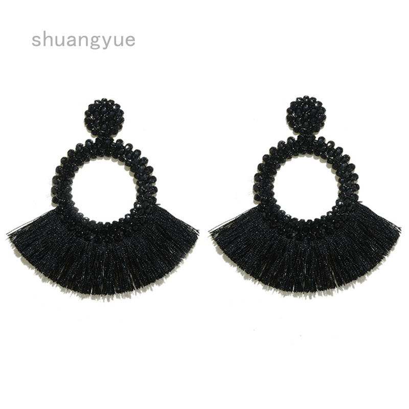 Tassel Ea ings Women Punk Earings Fashion Jewelry Hanging Crystal Star Girls Ea ing Drop gle Long Boho Set Luxury Handmade