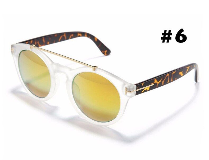 6JackJad 2017 Fashion Brand Design Men Women Sunglasses Classic Round Metal Bridge Vintage Sun Glasses UV400 Oculos De Sol