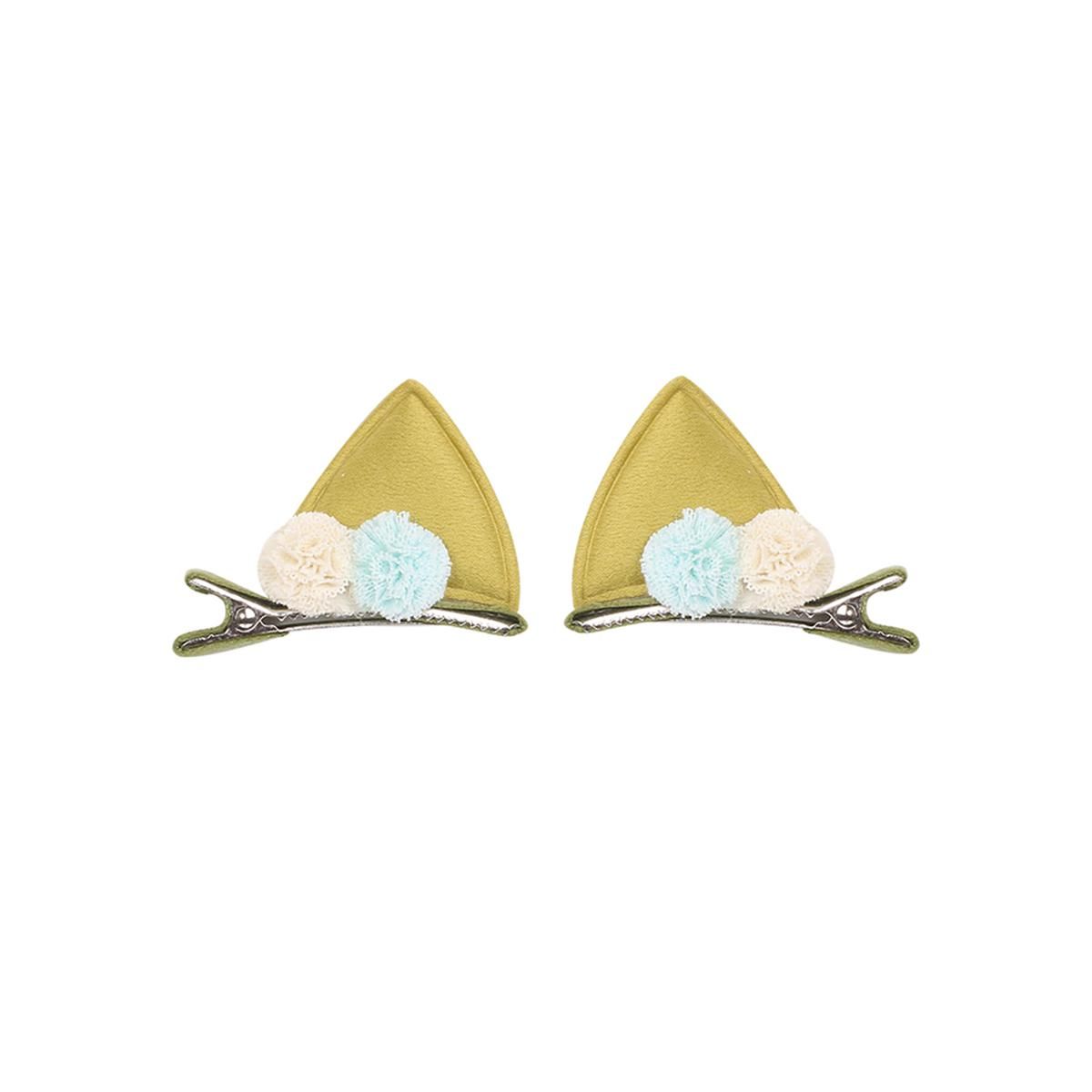 2021 Girl Hairpin, Cartoon Cat Ears, Decorative Elegant Flower Kids Gift Pair Hair Accessory