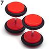 1 Pair Men Women Punk 8mm Dumbbell Style Stud Earrings Piercing Jewelry Charms