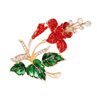 Wedding Bridal Rhinestone Enamel Flower Brooch Pin Fashion Jewelry cessory