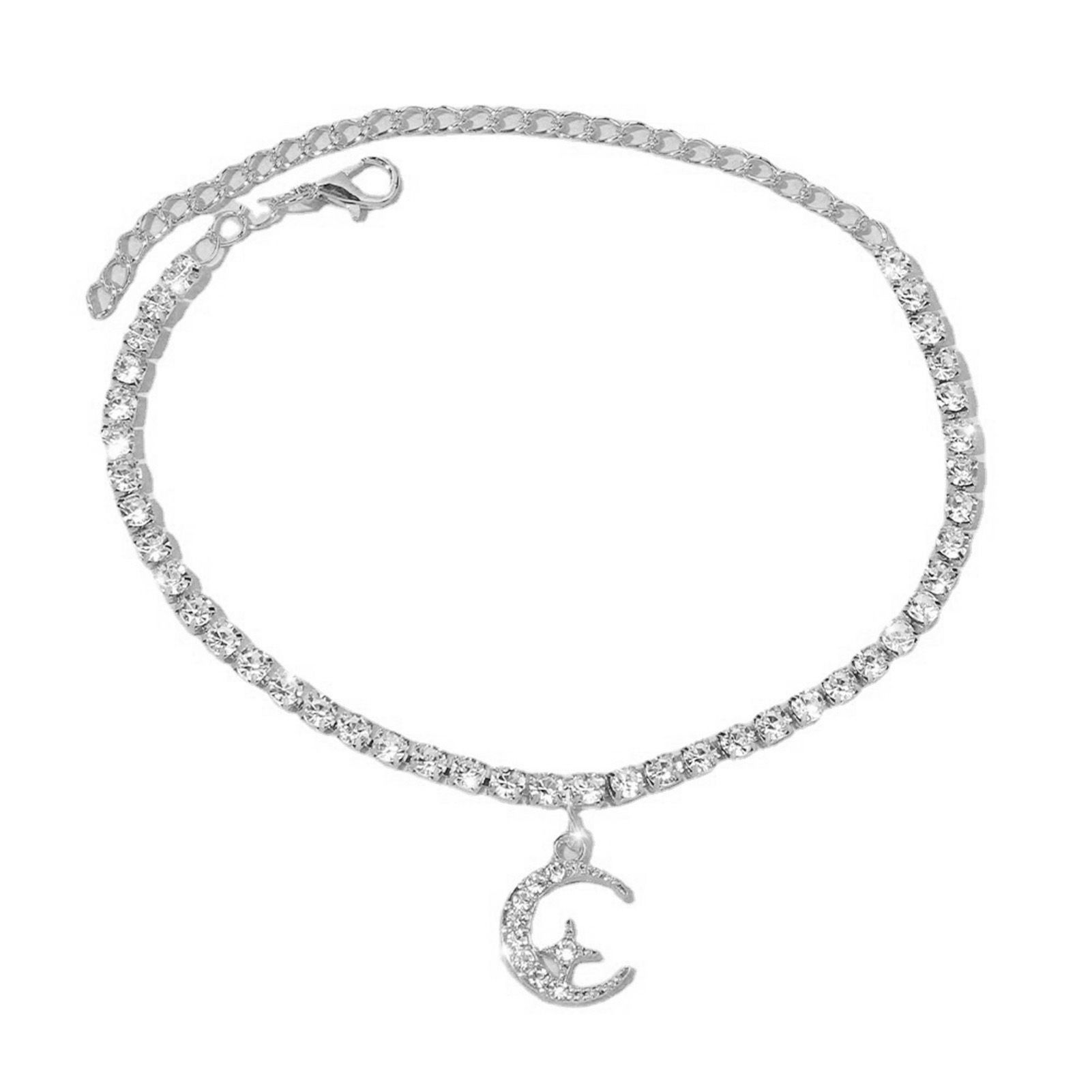 Barefoot Chain Extended Chain Star Moon Dangle Ankle Brelet