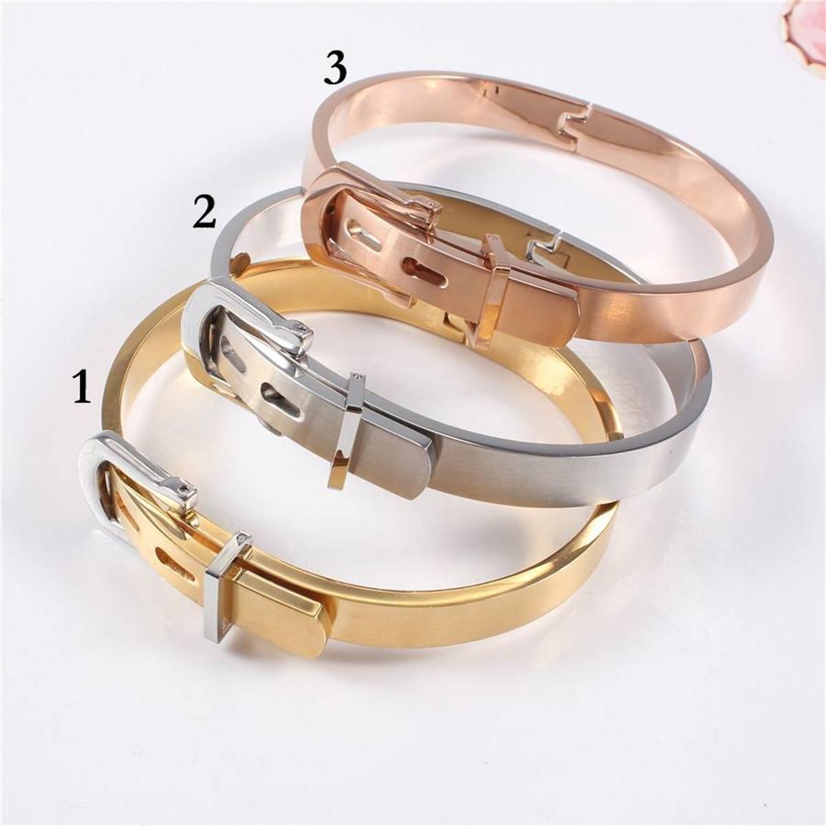 Stainless Steel Cuff Bracelets - 1pc