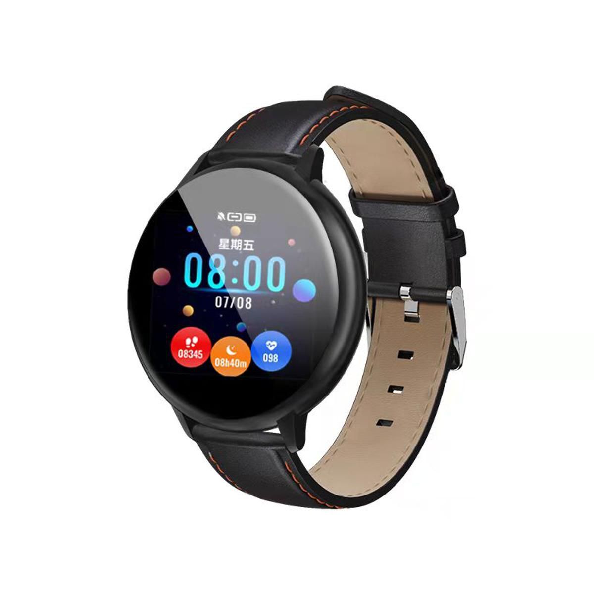 iQuark IQ130 Smart Watches for Men & Women - Black