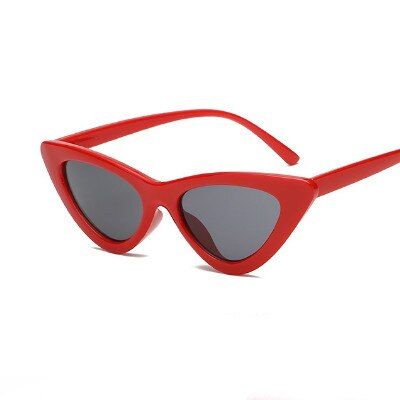red grayCat eye Sunglasses Women 2020 Fashion Retro triangular cateye Sun glass oculos feminino Sun glasse shade okulary