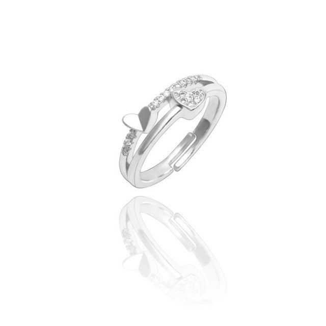 Creative Pet Dog Paw Footprints Cat Ring Fox Angel Wings Bee Rabbit Love Engagement Ring Female Animal Jewelry Anel