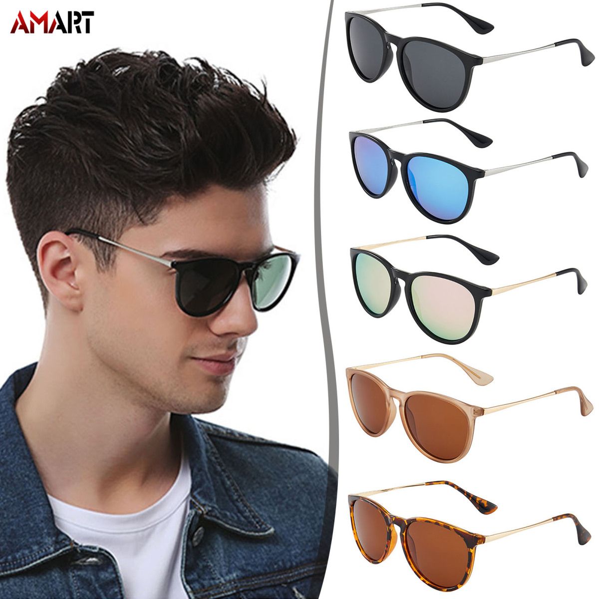 Polarized Sunglasses Lightweight Fashion Big Frame Sun Protection