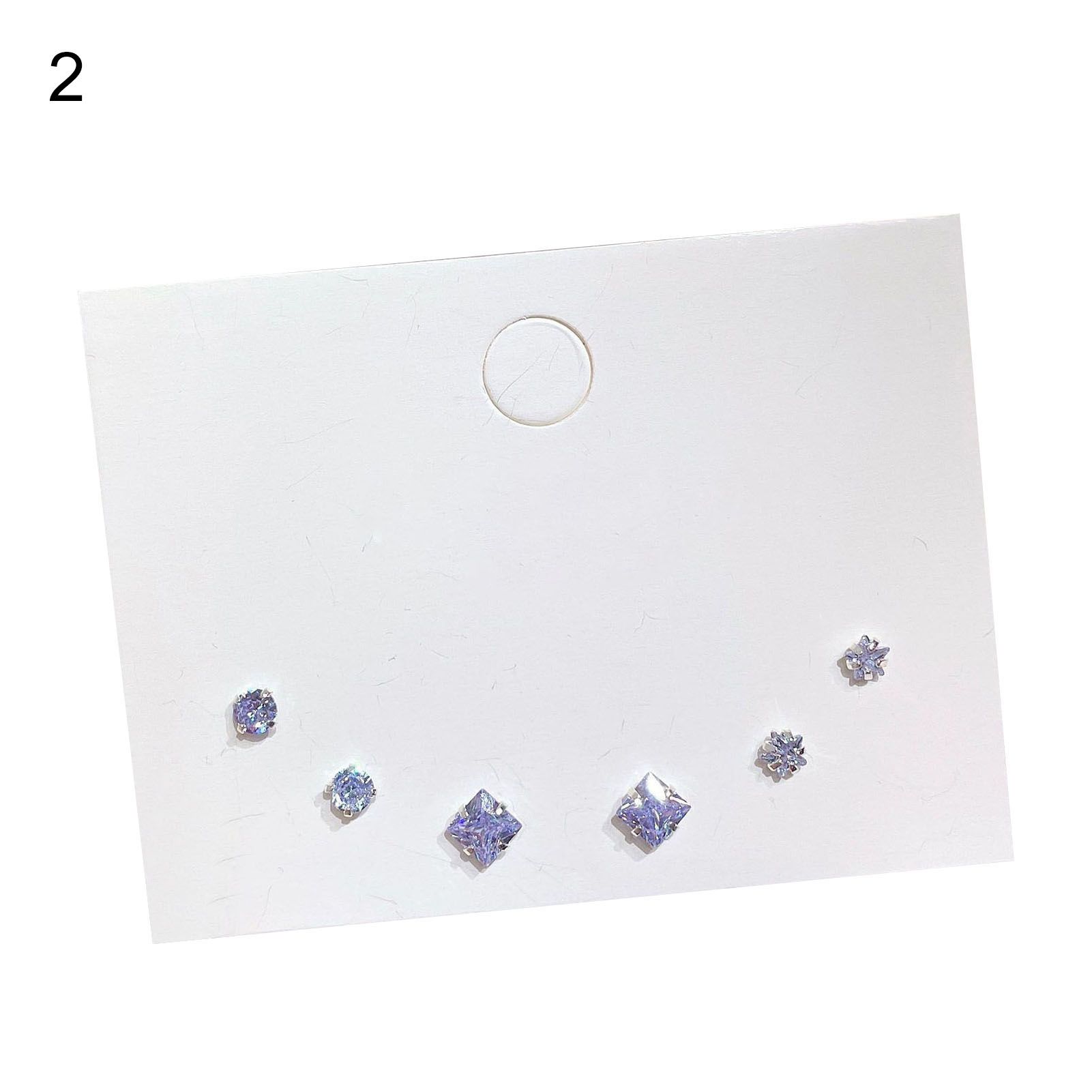 Ear Studs Eye-catching Triangles Round Ear Studs